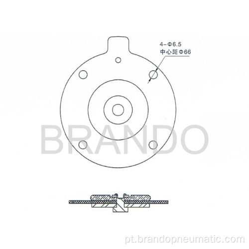 Pó saco Diphragm de válvula de pulso por DMF-Z-20